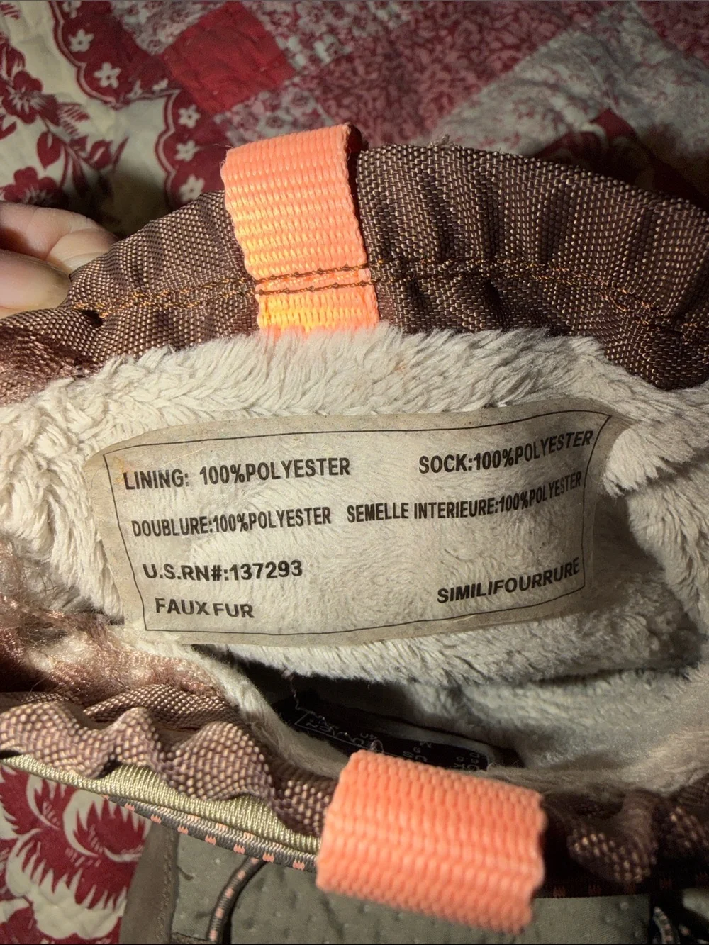 Clarks Privo Aria Frost Taupe Winter Ankle Boots with Pink Pull Tabs